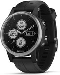 Garmin fenix 5S Plus, Smaller-Sized Multisport GPS Smartwatch, Features Color Topo Maps, Heart Rate Monitoring, Music and Contactless Payment, Silver/Black