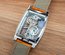 Mens Silver Bridge Manual Mechanical Watch - Orange Leather DIASTERIA 1688