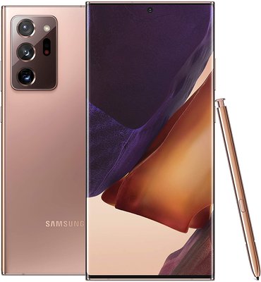 Samsung Electronics Galaxy Note 20 Ultra 5G Factory Unlocked Android Cell Phone, US Version, 128GB of Storage, Mobile Gaming Smartphone, Long-Lasting Battery, Mystic Bronze