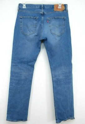 Levis Mens Original Blue 501 2919 Button Fly Straight Leg Denim Jeans Sz 33 x 32