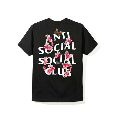 DS SS21 Anti social social club Kkoch Black Tee Shirt ASSC S-XL 100% Auth TS