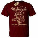 Motorcycle Legend T-Shirt Mens Biker top motorbike