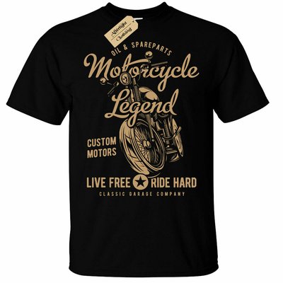 Motorcycle Legend T-Shirt Mens Biker top motorbike