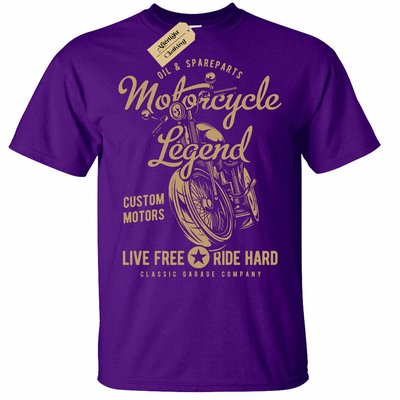 Motorcycle Legend T-Shirt Mens Biker top motorbike