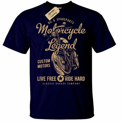 Motorcycle Legend T-Shirt Mens Biker top motorbike