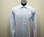 Eton Designer Dress Shirt Blue Long Sleeve French Cuff Mens Size 15.5 Medium