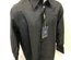 Mens MANZINI Button Up Dress Shirt BLACK ELEGANT PAISLEY SHINNY FRENCH CUFF 314