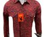 Mens RODEO WESTERN RED BLACK PAISLEY Long Sleeve Woven SNAP UP Shirt Cowboy 114